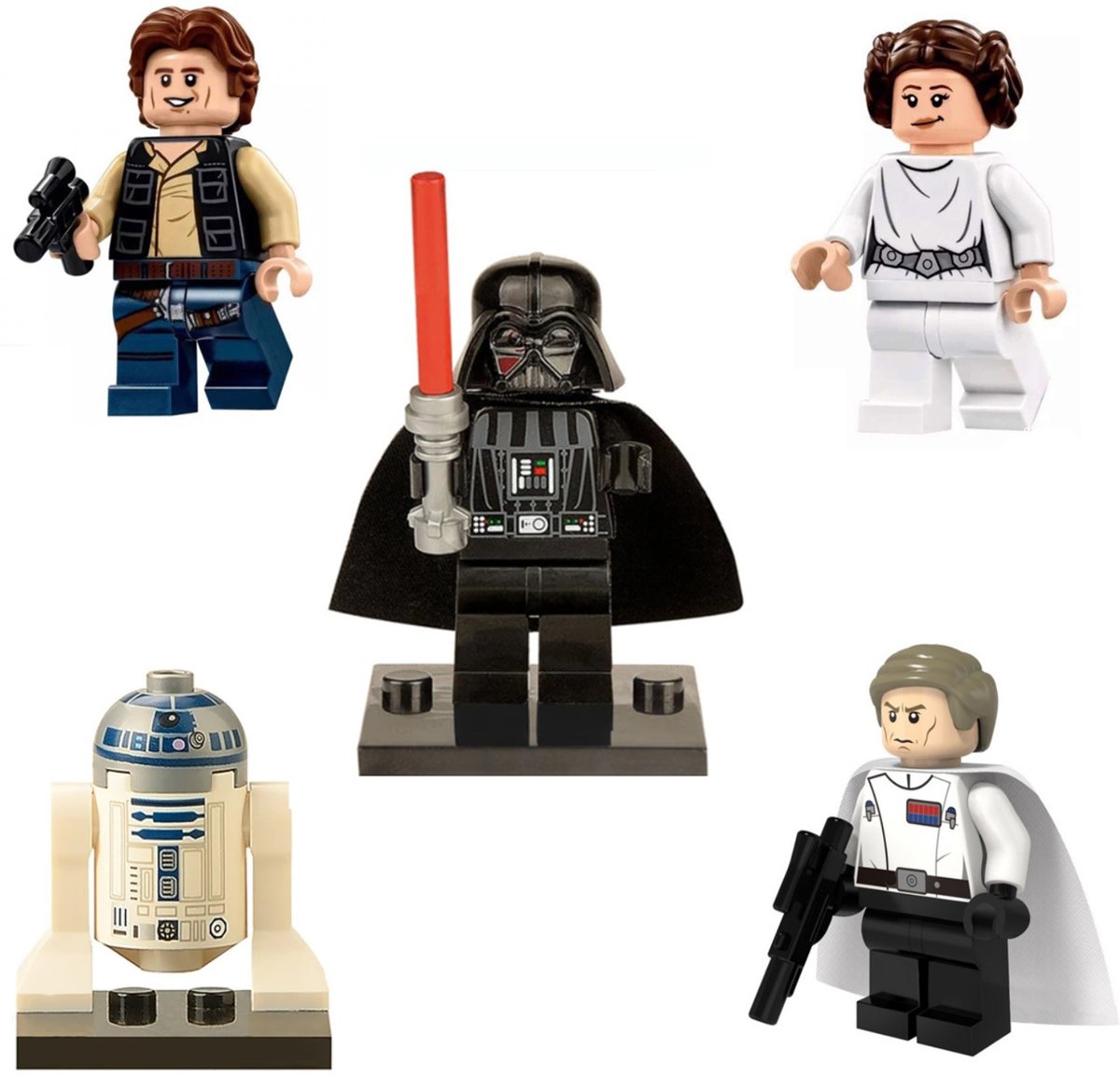 Star Wars| Mini Figuren | Poppetjes Set | Compatible Met Lego Speelgoed | 5 Stuks